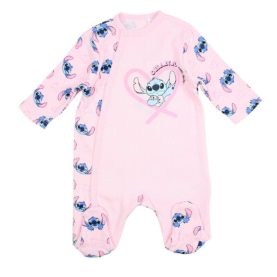 Einteiler Baby-Kleinkind, Stich, rosa, Gr. 3-23 Mon. 100% Baumwolle, Neu