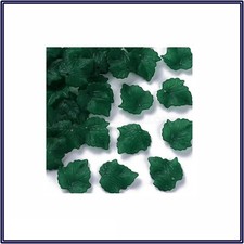 Frosted Acrylic Maple Leaf Charms Dark Green Pendands Jewelry Making DIY