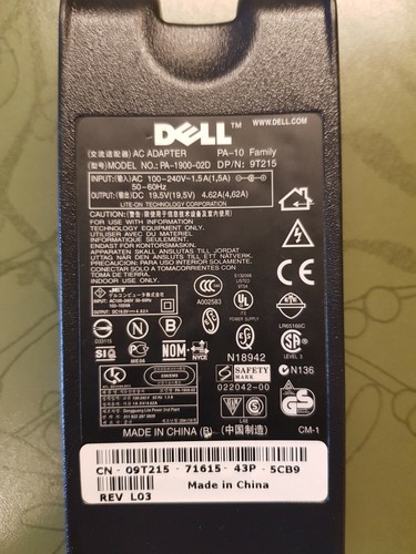 Original Dell Laptop Ladegerät 2