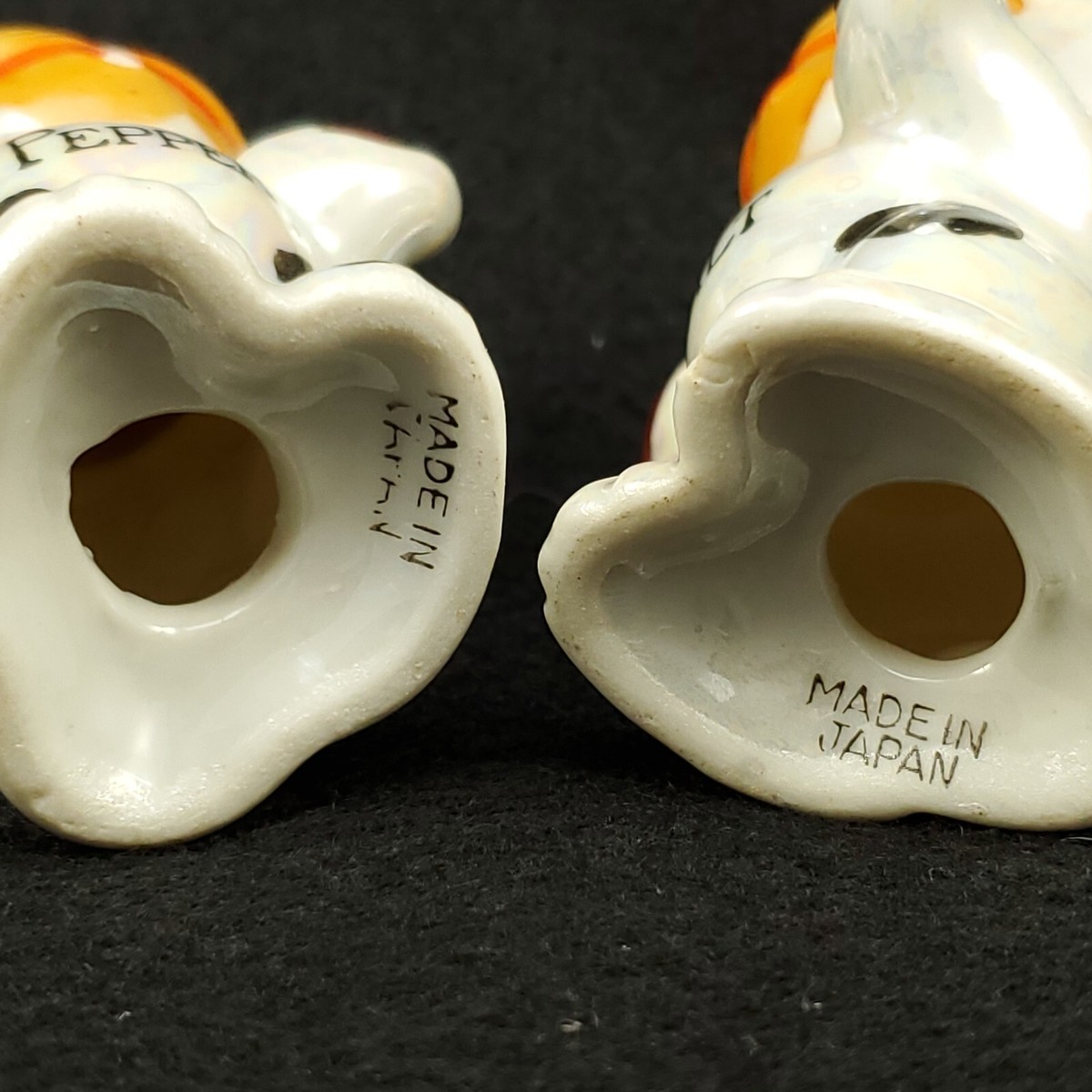 Bonzo The Dog Salt & Pepper Shakers Hand Painted Ceramic Japan