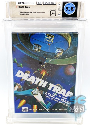 ATARI 2600 - DEATH TRAP - FACTORY SEALED - WATA 9.8 A+ - AVALON HILL - 1983