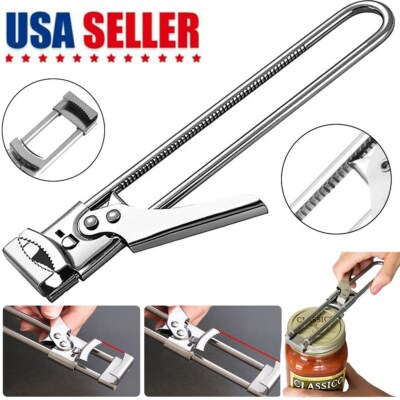 Can Opener Adjustable Multifunctional Stainless Steel Jar Lid Kitchen Grippers