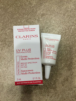 CLARINS UV Plus Anti-Pollution Sunscreen Multi-Protection SPF 50 sample NIB