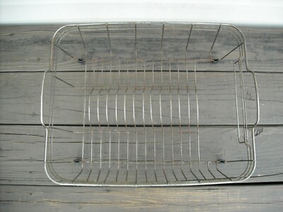 Primitive Antique Vintage Wire Dish Drainer Rack Farmhouse Country Cabin