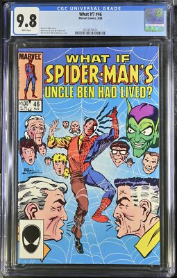 What If? #46 CGC NM/M 9.8 White Pages Amazing Spider-Man Uncle Ben! Marvel 1984