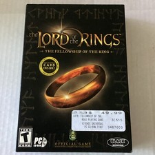 The Lord Of The Rings The Fellowship Of The Ring Game PC CD-ROM - Complete VGC