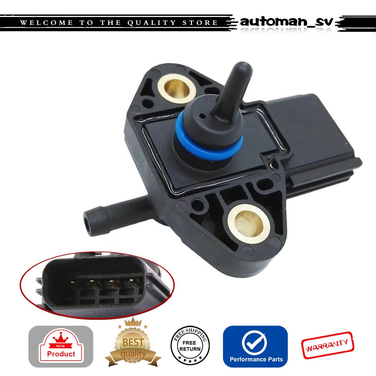 FPS5 Fuel Injection Rail Pressure Regulator Sensor For Ford Mercury