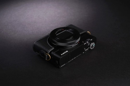 Real Leather Half Camera Case Bag Cover for SONY RX100 VII Mark VII M7 VI M6 - Picture 19 of 47