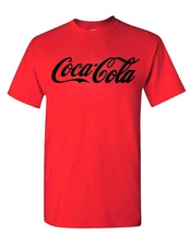 New Coca-Cola Logo Premium Quality T-Shirt Unisex  S-XL Sizes 9-Colors Cotton