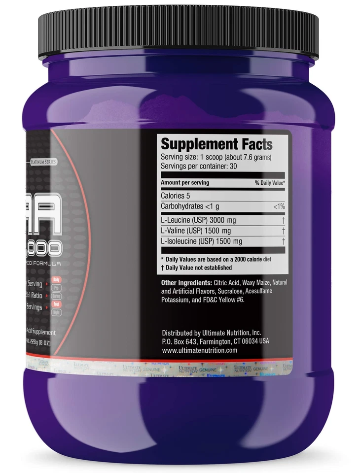 Polvo de BCAA con sabor Ultimate Nutrition - naranja, 30 porciones Foto 3 de 4