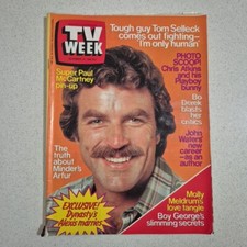 TV WEEK - Vintage Australian Entertainment Magazine Nov 24, 1984 TOM SELLECK