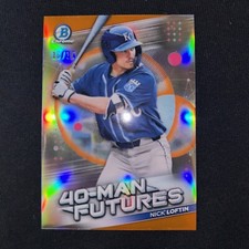 2021 Bowman Chrome Nick Loftin Orange 40-Man Futures 16/25
