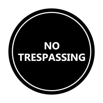 Medium Brushed Silver Signs ByLITA Circle No Smoking on Premises Sign