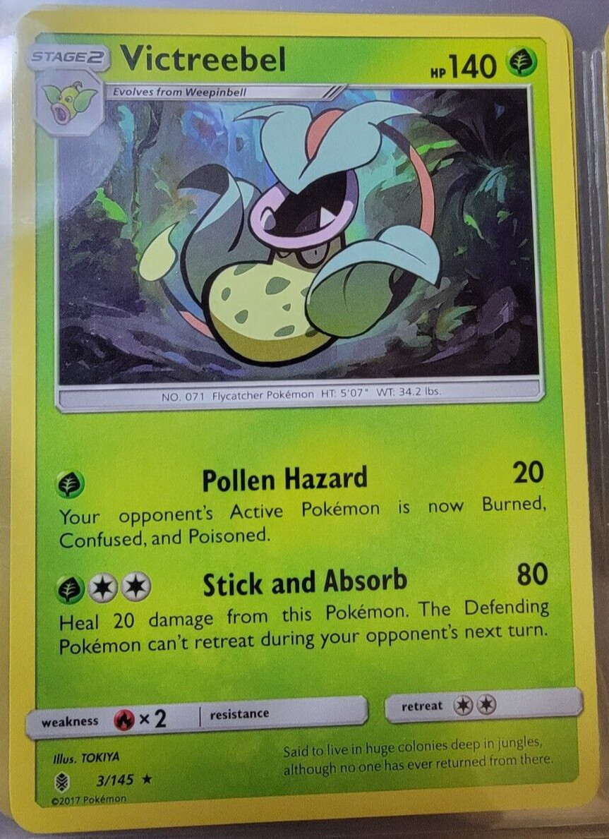 Victreebel # 3/145 Guardians Rising Set Pokemon Trading Cards TCG Rares NM/MINT