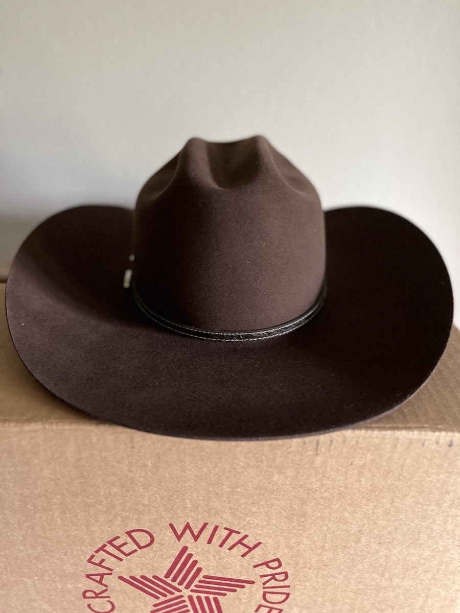Chapeau de cowboy Bailey Roderick 3x feutre 7 5/8 Made in USA ! Marron | eBay