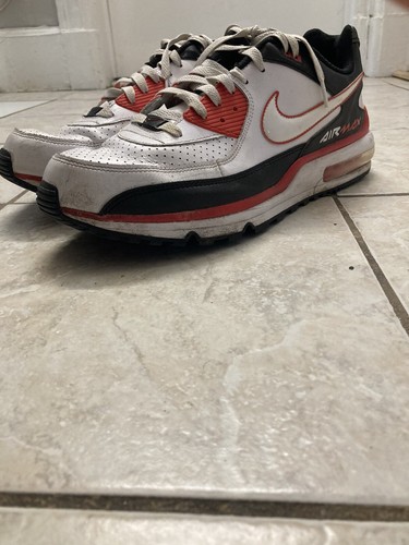 nike white & red air max ltd 3 trainers