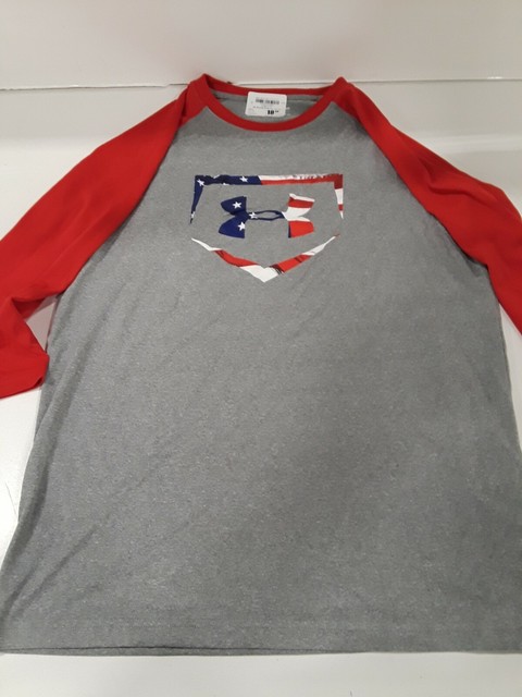 under armour 3 4 baseball shirt