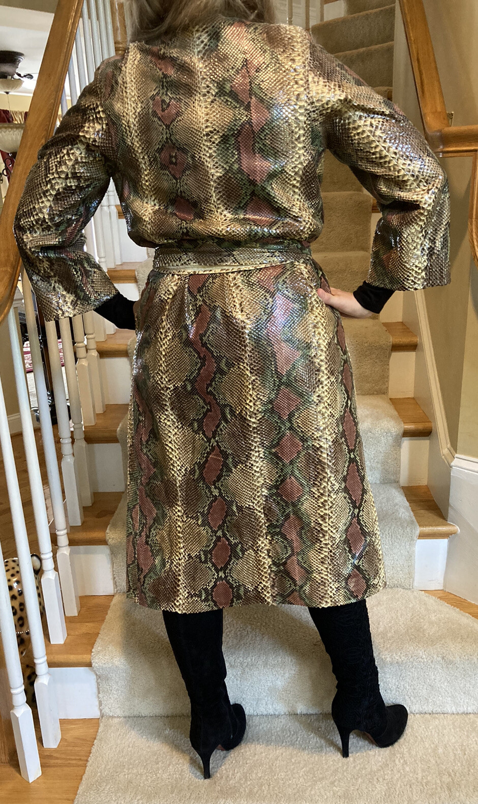 Samuel Roberts Genuine python leather snakeskin w… - image 7