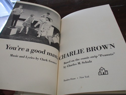 YOU'RE A GOOD MAN CHARLIE BROWN BASED ON THE COMIC STRIP PEANUTS BOOK CLUB ED 67 - Picture 7 of 8