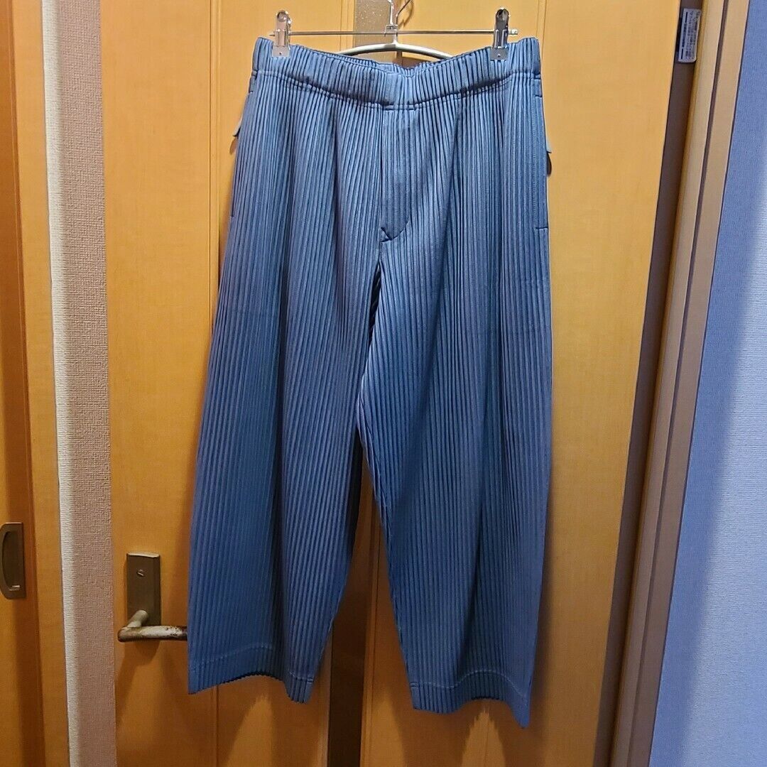Homme Plisse Issey Miyake Pleated Pants HP01JF146 Color Blue Homme Plisse Issey Miyake Pleated Pants HP01JF146 Color Blue