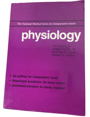 Physiology The National Medical Series For Independent Study 