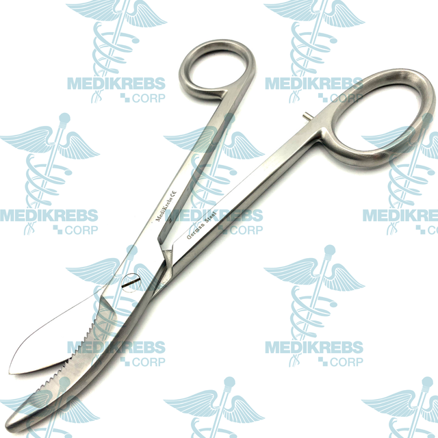 Bruns Plaster of Paris Shear, One Serrated 24 cm General Surgery