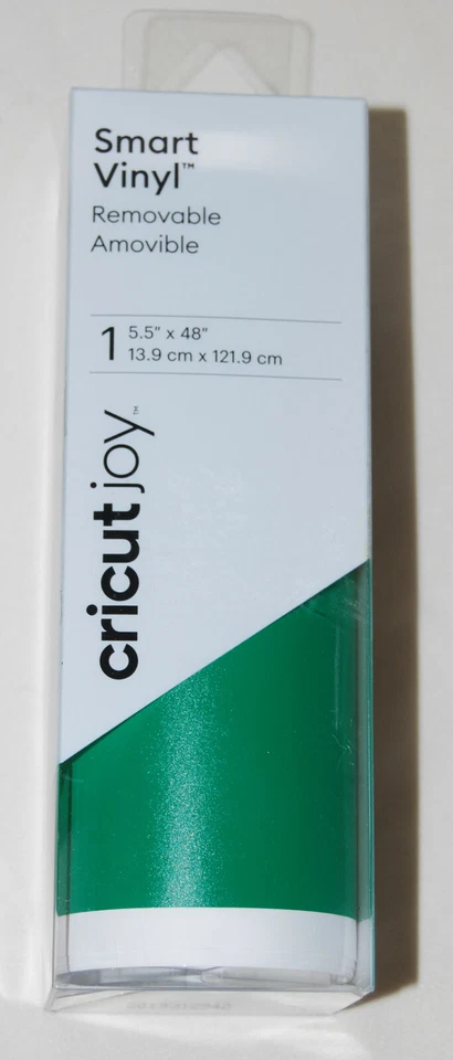 New Set of 2 Cricut Joy Removable Smart Vinyl Green Matte 5.5" x 48" Rolls - Image 3 of 4