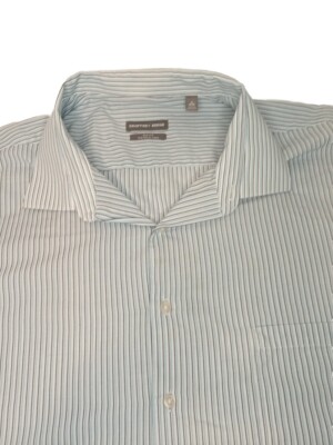 geoffrey beene big and tall dress shirts Geoffrey Beene Mens Gray Regular-Fit Stretch Flex Dress Shirt M 15-15.5 34-35, Men's, Size: Medium 15-15.5 34-35