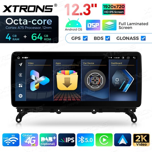 12,3 Android 14 Autoradio 8Core 64GB 1920*720 GPS Navi für BMW X3 F25 X4 F26 NBT - Bild 5 von 14