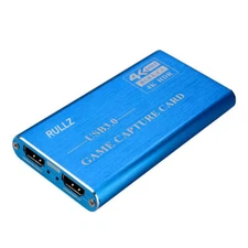 4K 60hz Loop USB 3.0 Video Capture Card Game Record OBS Live Streaming Mic Input