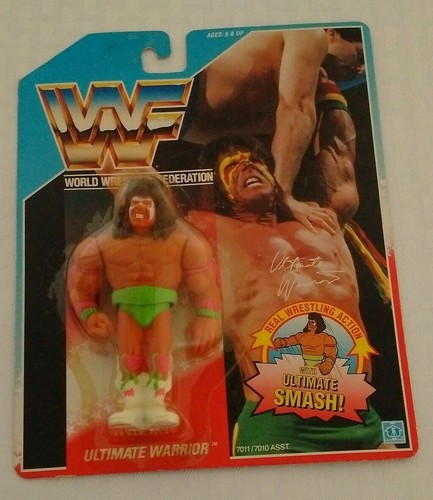 WWF Hasbro MOC Series 1 Ultimate Warrior INTERCONT...