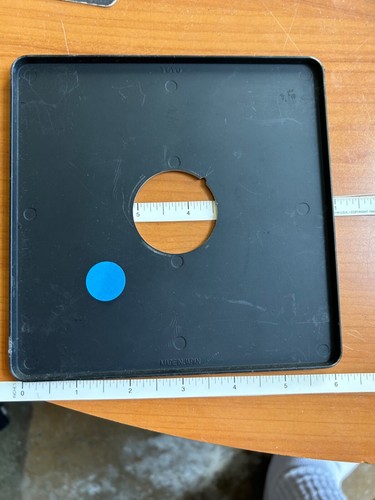Toyo 4x5 6 inch square lens board 1 1/2” opening - Picture 2 of 2