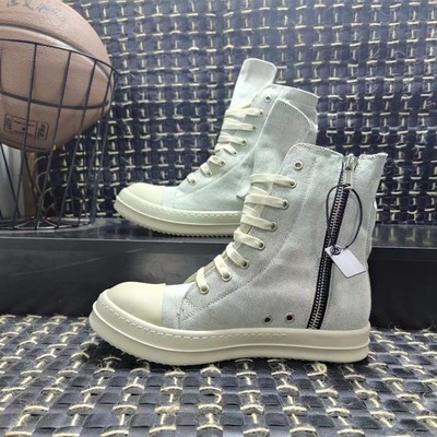 rick High-top linen casual fashion board shoes owens