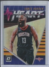 JAMES HARDEN 2018-19 DONRUSS OPTIC ALL HEART SILVER HOLO PRIZM ROCKETS #8