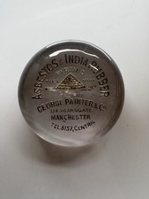 Fermacarte vintage in gomma amianto e India