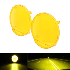 7''Amber Fog Light Covers Transparent Polycarbonate Lens Driving Lights Cover