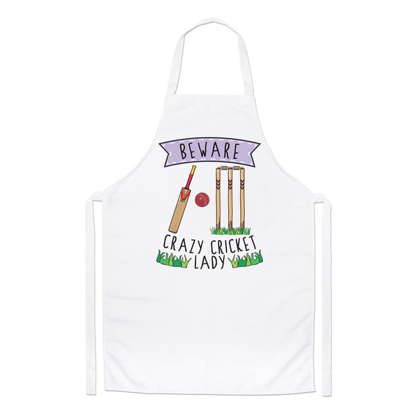 Beware VerrüCkte Kricket Damen Koch SchüRze - Lustig Sport Kochen Backen-image