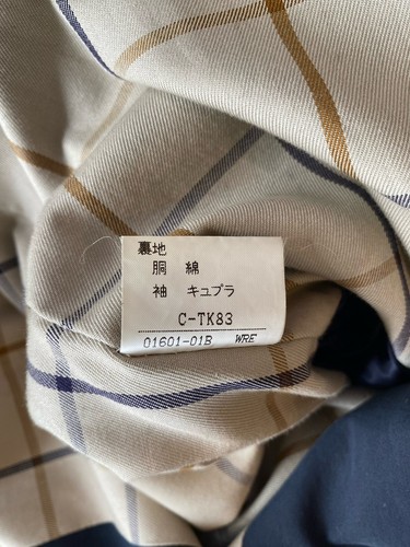 BURBERRY Vintage Camden Long Trench Coat Navy Size Large fits AU 10-14 - Picture 14 of 14
