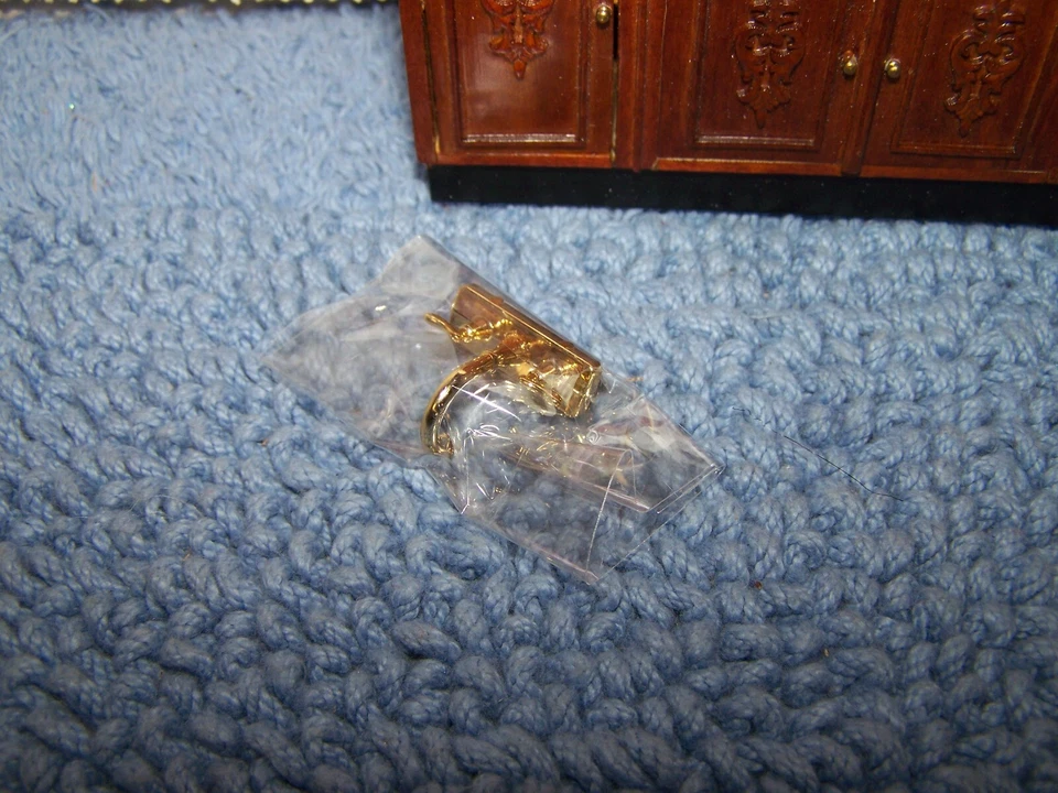 Fregadero de cocina Bespaq vintage miniatura para casa de muñecas 1:12 con estantes LED NUEVO NUEVO Foto 3 de 4