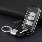 FOR Mazda 2/3/6/CX3/CX5/CX9/MX5 Carbon Fiber Hard Smart Key Chain Shell Cover