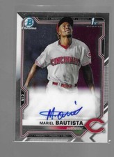 MARIEL BAUTISTA 2021 BOWMAN CHROME PROSPECTS AUTO CARD #CPA-MB