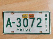 Autokennzeichen Nummernschild Haiti