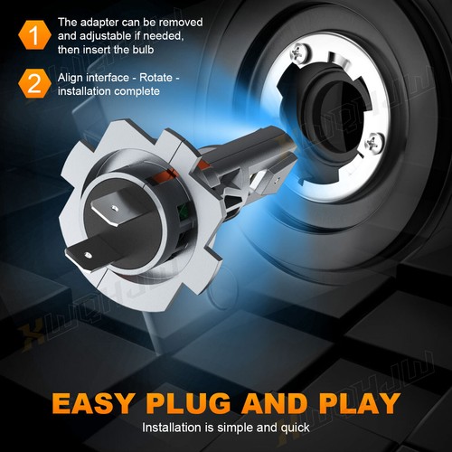 4x H7 10000K LED Headlight Kit High Low Beam Bulbs 3300000LM White Super Bright - Picture 13 of 13