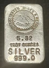 5. 32 oz Consolidated Mines Metals Serialized Version Silver Bar Ingot