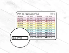 1257-13~~Nail Appointment Reminder Planner Stickers.
