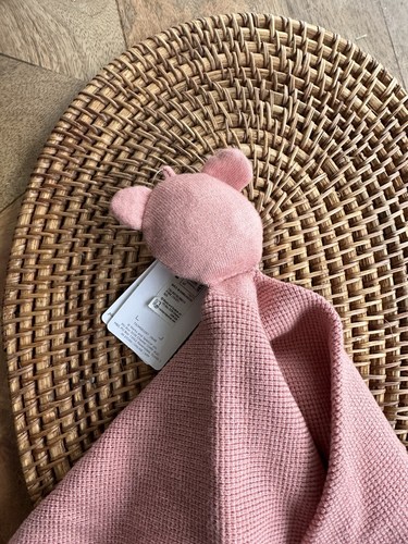 m&s teddy bear Soft Toy Comforter pink Knitted bnwt new 22053756 marks soother - Picture 10 of 10