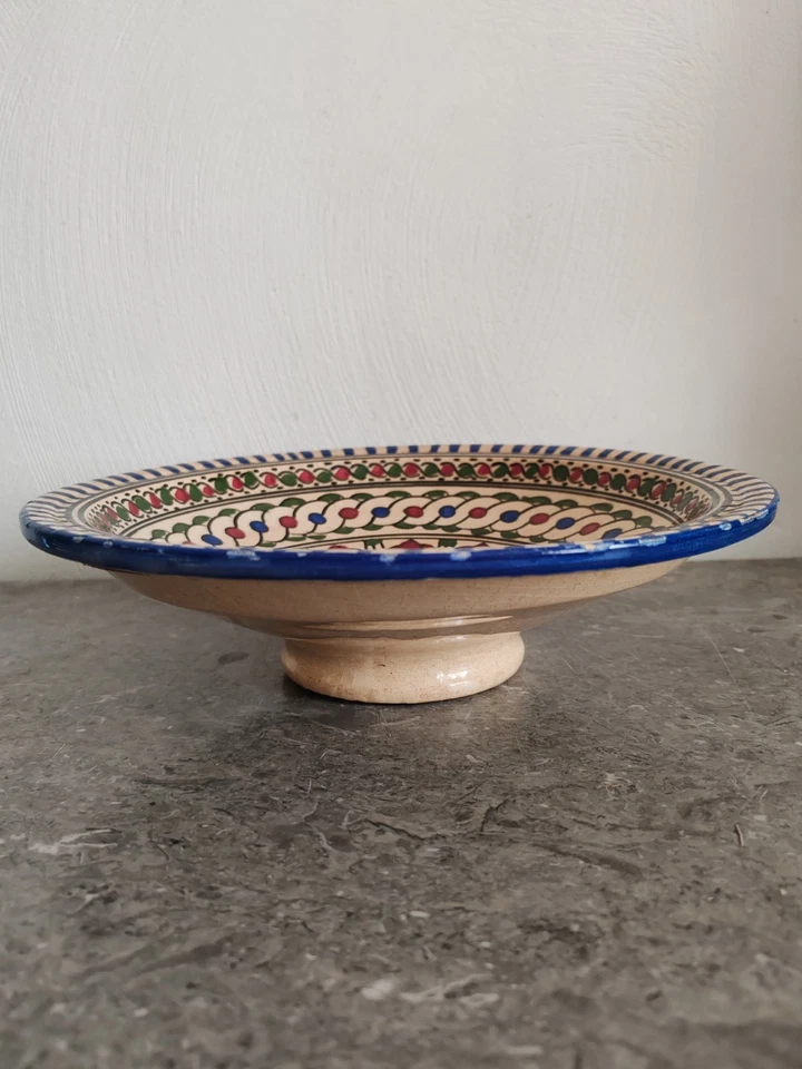 Saladier Bol Fait Main De Nabeul. Céramique. Vintage - Photo 3/4