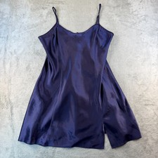 Vintage Sophia by Delicates Large Purple Satin Nightgown Long Chemise Lingerie