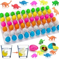 60PCS Small Hatching Dinosaur Eggs for Dinosaur Party Favors Birthday Christm...