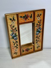 Hand Painted FLORAL DRAGONFLY Peruvian Wood M...